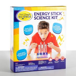 Energy Stick Science Kit – Fun Science Kits for Kids to Learn About Conductors of Electricity, Safe, Hands-On STEM Learning Toy, Independent or Group Activity for Classrooms or Home
