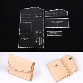 Card Holder Acrylic Template Bag Leather Pattern Acrylic Leather Pattern Leather Templates for Card Bag