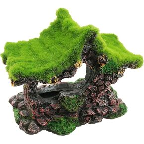 Fish Tank Log Decor Aquarium Log Decorations Large Resin Hollow Hideout House Ornaments Large Fish Snake Turtle Hideaway Breed Tank Decor for Marine Betta Fish Tank Landscape