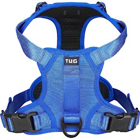TUG Grab Dog Harness | Integrated Traffic Leash Magnetically Attached for Quick Control (Medium/Cream)