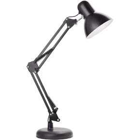 Newhouse Lighting Wright Painted Black Metal Flexible 2-in-1 Weighted Base and Clamp Mount Swing Arm Wright Architect Desk Lamp with Energy-Efficient 5-Watt LED Bulb