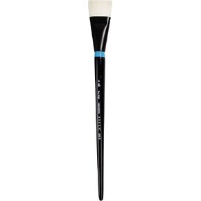 Princeton Artist Brush Co. Aspen Series 6500 - Long Handled Short Bright Size 16 - Single Synthetic Oil and Acrylic Paint Brush for Painting on Canvas and Board