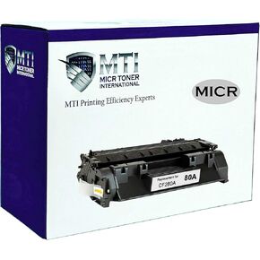 MICR Toner International Magnetic Ink Cartridge Replacement for HP 80A CF280A LaserJet Pro 400 Printers