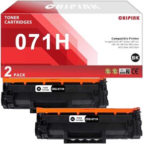 071H 071 H Toner Cartridge Replacement Compatible for Canon 071 High Capacity Toner CRG071H 5646C001 for Imageclass LBP122dw LBP122 LBP120 MF270 MF273dw MF272dw MF275dw Printers (2 Black)