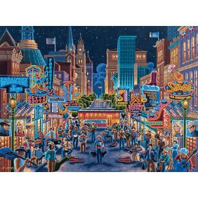 Buffalo Games - Eric Dowdle - Nashville - 1000 Piece Jigsaw Puzzle for Adults Challenging Puzzle Perfect for Game Nights - Finished Puzzle Size is 26.75 x 19.75