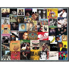 Majestic Value Brand 1000 Piece Jigsaw Puzzle Featuring Top Album Covers Throughout The Years