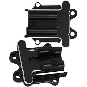 Aluminum Front Rear Transmission Case Diff Cover Set Upgrades Parts for 1/18 Granite Grom Mega 380 Brushed 4x4 Monster Truck RTR.Wave Box Gearbox Hops Up,Encode:ARA320749(Red)