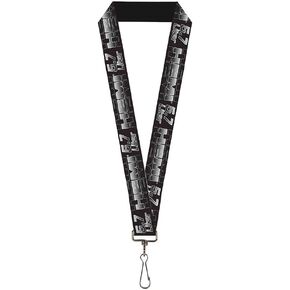 Buckle Down Lanyard-1.0"-Hemi 5.7 Liter Black/White/Silver-Fade