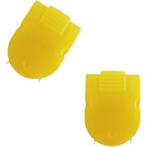 Mike Panel Cubicle Clip for Fabric Panels, Standard Size, 40-Sheet Capacity, Pack of 20, Translucent Yellow Colour