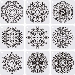 YKW Large Sunflower Butterflies Stencil for Painting, Reusable Flower Insect Template, for DIY Crafts Walls Wood and Home Decor,Give Your Garden a Unique Design