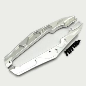 Aluminum Chassis Mud Guards Side Trail Bar Silver for Losi 1/18 RC Mini-T 2.0 LOS211019