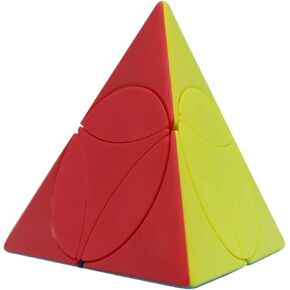 Willking Coin Pyramid Tetrahedron Magic Cube Irregularly Speed Puzzle Educational Toy Stickerless