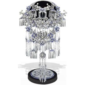 Piececool 3D Puzzles for Adults, Miao Silversmithing Tiara Model Kits Building Sets Best Gift for Women Creative Valentines Day Gifts