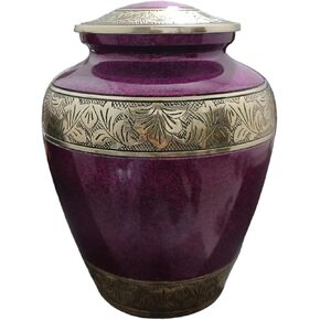 Cremation Urns for Human Ashes - Decorative Urns, Handcrafted Large Adult Funeral Urns for Male & Female Ashes - Holds up to 200 lb of Human Ashes with Velvet Bag, Blue