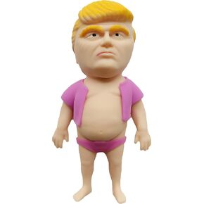 Sensory Squeeze Toys, Donald Trump Stress Relief Dough Ball, Sand Filled Squishy Decompression Toys (Blue)