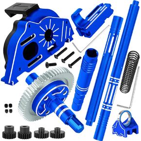 Motor Mount Gear Cover Gearbox Transmission&57T Spur Gear Slipper Clutch&Driveshafts Center Drive Shaft CVD Upgrades Part for 1/10 Senton/Granite/Big Rock 3S BLX,1/8 Typhon 3S BLX.Pink