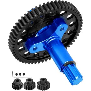 57T Spur Gear Slipper Clutch with 15T/16T/17T Pinions Upgrades for 1/8 Typhon 3S BLX 1/10 Granite/Senton/Big Rock/Vorteks 3s BLX,Kraton/Outcast 4S BLX,Navy Blue