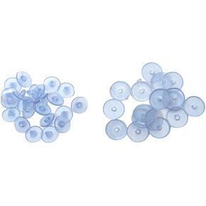 (100+100 Pcs Approx) Soft and Premium Earring Stoppers and Earring Back Disc/Back Earring Stoppers/Rubber Earring Stoppers/Earring Stopper Backs/Earring Backs for Droopy Ears