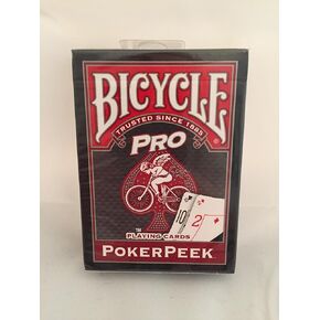 US Playing Card Company Pro Poker Peek BICYCLE Deck - Red Back