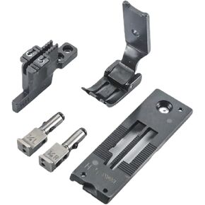 Blooy - Gauge Set for Brother B845-7 B875-7 Thread Trimmer Type Double Needle Sewing Machine Accessories Needle Plate Presser Foot Parts (1-2 inch)