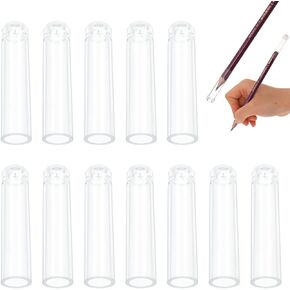 غطاء قلم رصاص بلاستيكي 24 قطعة من Vin Beauty، غطاء حماية لرأس القلم الرصاص، غطاء شفاف لأقلام الرصاص، أغطية أقلام شفافة لحامل موسع أقلام الرصاص الخشبية لمكتب المدرسة الطلاب، موسع لأقلام الرصاص الملونة