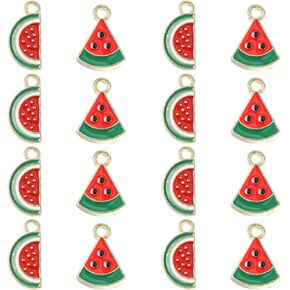 DanLingJewelry 40pcs 8 Styles Cute Enamel Charms Enamel Cake Donut Ice Cream Dangle Charms for DIY Necklace Earrings Jewelry Making