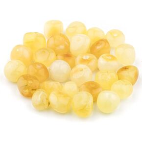 Amber Beads Baroque Style – Polished and Raw 100% Natural Baltic Stone 5-6mm Loose with Drilled Holes Multiple Colors - Amber Culture