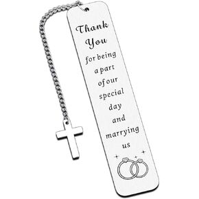 Officiant Gifts for Wedding Day Bookmark Appreciation Gifts for Wedding Officiant Proposal Gift for Wedding Coordinator Planner Thank You Gifts for Wedding Guest Reverend Preacher Gifts from Groom