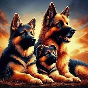 Anuver Dog Diamond Art Kits for Adults,5D DIY Diamond Painting Kits for Beginners, Full Drill Diamond Painting Kits for Home Wall Decor, 12x12 Inch