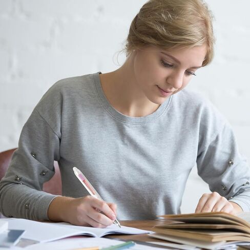 6 قطع من أقلام الجل القابلة للمسح القابلة للسحب من تيماري، تجعل الأخطاء تختفي، 4 قلم حبر جل أزرق و1 أسود و1 أحمر بدون تلطخ لرسم مخطط الكتابة واللوازم المدرسية in Kuwait