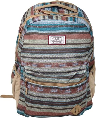 HOOEY "Recess 25 Liter School Hiking Backpack Rain Cover Hat Strap Laptop Sleeve Hydro Pockets (Serape/Burgundy) in Saudi Arabia