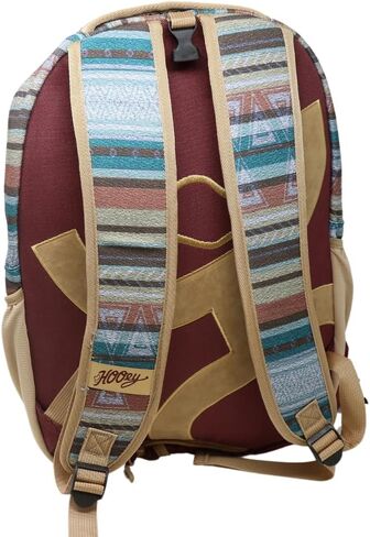 HOOEY "Recess 25 Liter School Hiking Backpack Rain Cover Hat Strap Laptop Sleeve Hydro Pockets (Serape/Burgundy) in Saudi Arabia