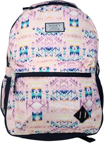 HOOEY "Recess 25 Liter School Hiking Backpack Rain Cover Hat Strap Laptop Sleeve Hydro Pockets (Serape/Burgundy) in Saudi Arabia