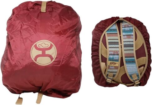 HOOEY "Recess 25 Liter School Hiking Backpack Rain Cover Hat Strap Laptop Sleeve Hydro Pockets (Serape/Burgundy) in Saudi Arabia