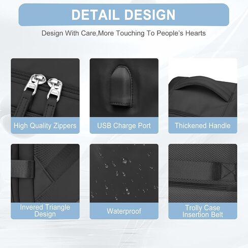 Large Travel Backpack for Women Men, Waterproof Carry on Backpack for Flight Approved, Mochila de Viaje Personal Item Luggage Backpack, Bulto de Viaje Tiktok Backpack in Saudi Arabia