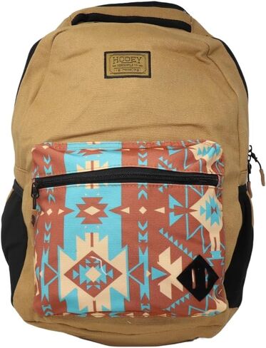 HOOEY "Recess 25 Liter School Hiking Backpack Rain Cover Hat Strap Laptop Sleeve Hydro Pockets (Serape/Burgundy) in Saudi Arabia
