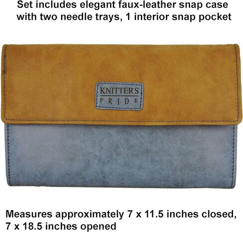 مجموعة إبر الحياكة المستقيمة من Knitter's Pride مقاس 10 بوصة مع حقيبة المشروع in Kuwait