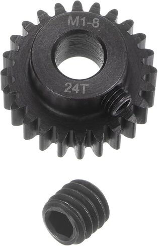 uxcell Mod 1 24T Pinion Gear 8mm Bore Hardened Steel Motor Rack Spur Gear for RC Car Truck Gear Drive in Saudi Arabia