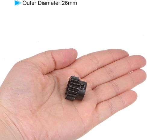 uxcell Mod 1 24T Pinion Gear 8mm Bore Hardened Steel Motor Rack Spur Gear for RC Car Truck Gear Drive in Saudi Arabia