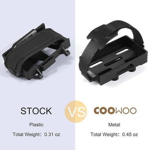 COOWOO Battery Holder Tray Mount Upgrade Part for 1/18 TRX-4M RC Crawler Cars - Aluminum Alloy, Precision CNC Machined, Enhanced Robustness, and Stability, Black in Saudi Arabia