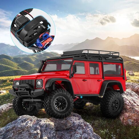 COOWOO Battery Holder Tray Mount Upgrade Part for 1/18 TRX-4M RC Crawler Cars - Aluminum Alloy, Precision CNC Machined, Enhanced Robustness, and Stability, Black in Saudi Arabia