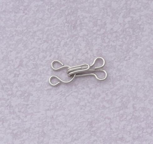SOWAKA 30 Pairs Sewing Hooks and Eyes Closures Metal Small 1.7 cm Bra Hook for Clothing Fasteners Trousers Skirts Dress Pants Sewing Crafting DIY Project (Silver) in Saudi Arabia