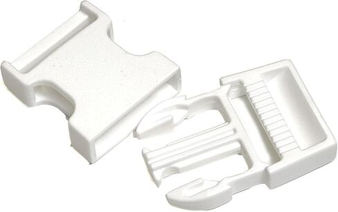 1" Side Open and Shut Plastic Buckles for Straps- 10 Sets(Male and Female) per Pack in Saudi Arabia