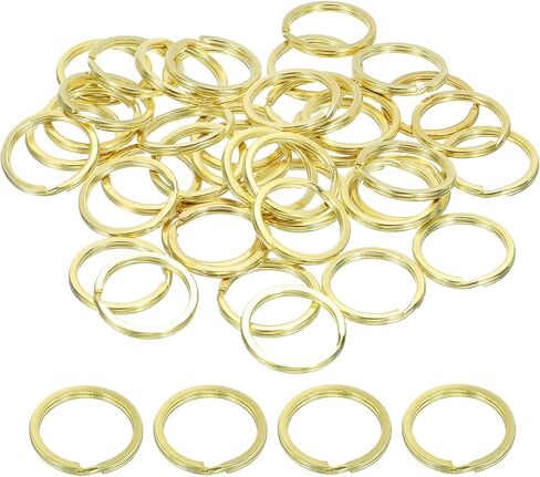 PATIKIL Brass O Ring, Brass Round Ring Circle Flat Split Key Ring for Leather Craft Purse Bag in Saudi Arabia