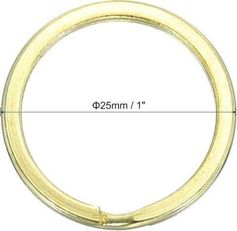 PATIKIL Brass O Ring, Brass Round Ring Circle Flat Split Key Ring for Leather Craft Purse Bag in Saudi Arabia