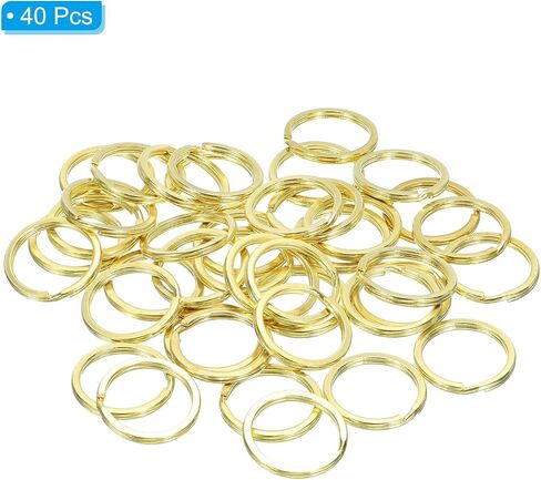 PATIKIL Brass O Ring, Brass Round Ring Circle Flat Split Key Ring for Leather Craft Purse Bag in Saudi Arabia