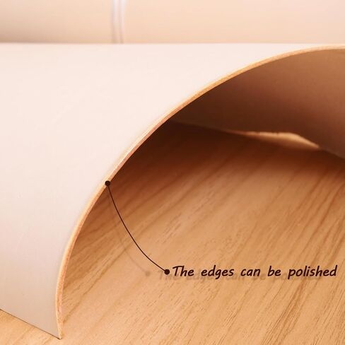 SiiRo 4" Round Veg Tan Leather, 2.0mm Thickness Pre-Cut Vegetable Tanned Genuine Leather Sheet, Thick Full Grain Leather Shapes for Leather Working, Cowhide Leather for Crafts (5pcs,Primary Color) in Saudi Arabia