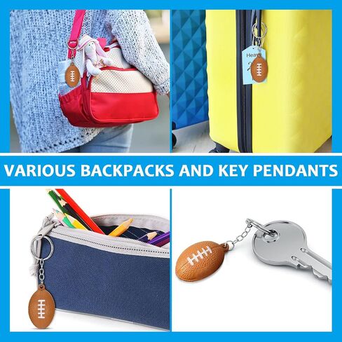Kasyat 48 Pack Football Keychain Bulk Football Favors Mini Footballs Stress Ball Keychains for Boys and Girls Sports School Carnival Reward Football Day Football Theme Party Goodie Bag Present Fillers in Kuwait