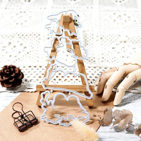 LZBRDY Birds on Branch Flower Leaves Thanks Life Song Wishes Words Stamps and Dies Set for Scrapbooking and Card Making in Kuwait