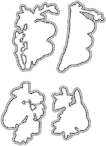 LZBRDY Birds on Branch Flower Leaves Thanks Life Song Wishes Words Stamps and Dies Set for Scrapbooking and Card Making in Kuwait